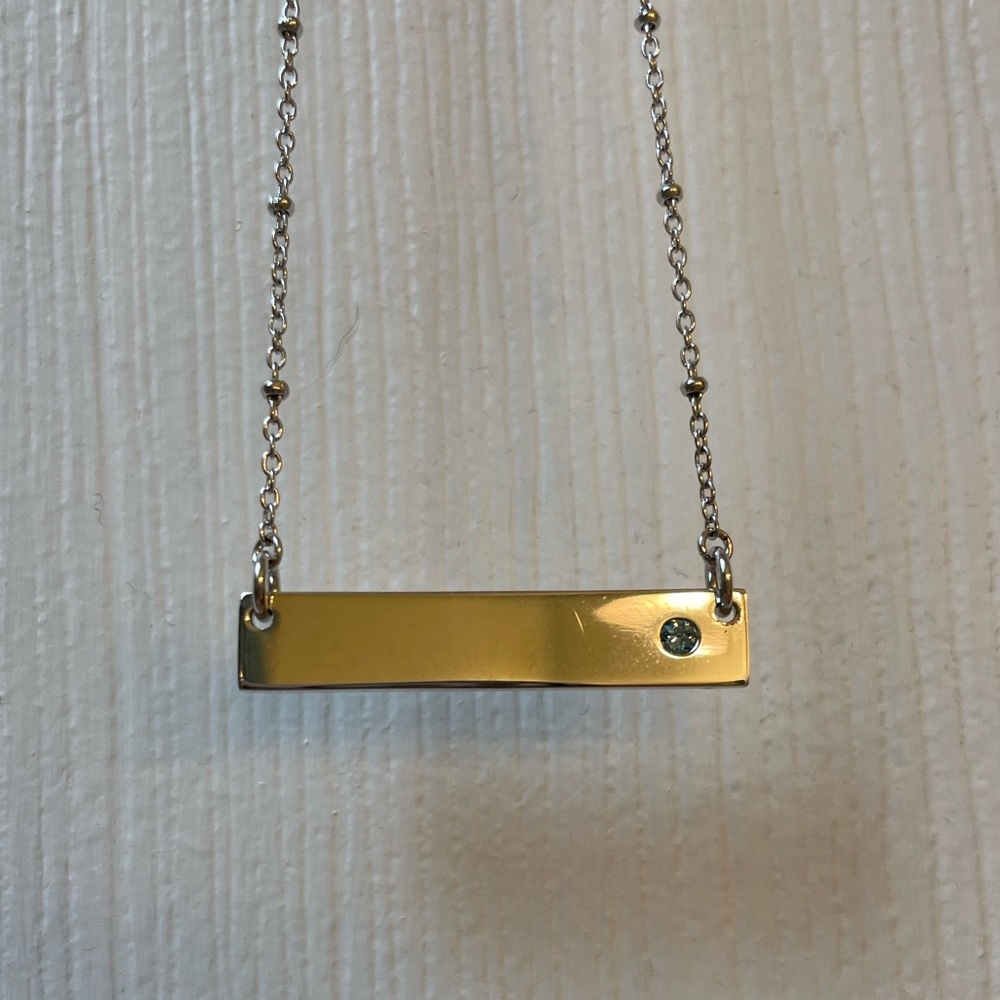 Sterling silver aquamarine necklace